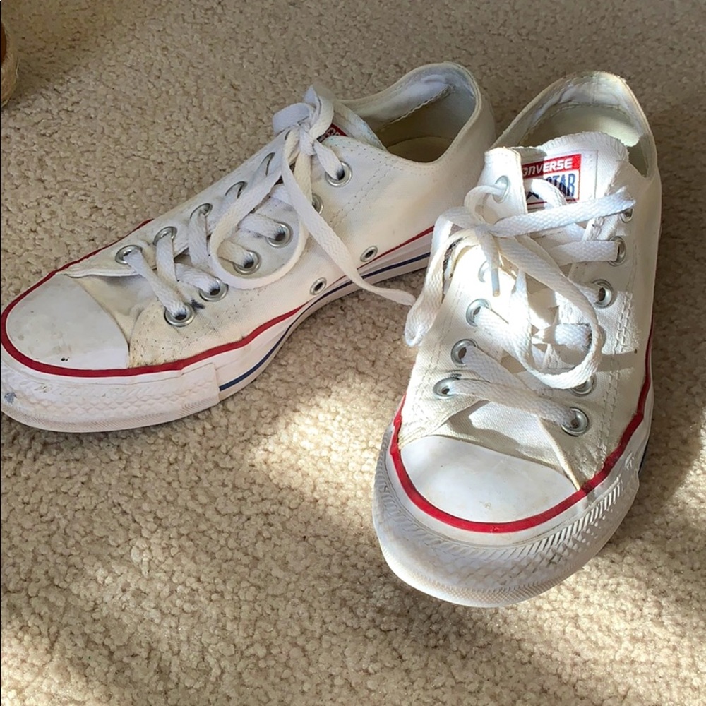 White Low Top Coverse